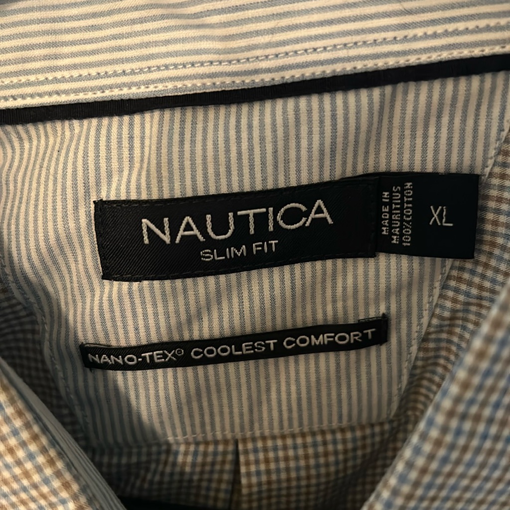 Xl Nautica Shirt. Org. $69.00.